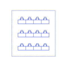 Layouts Open Offices Rows Single Tracing Svg Vector, Free Vectors File